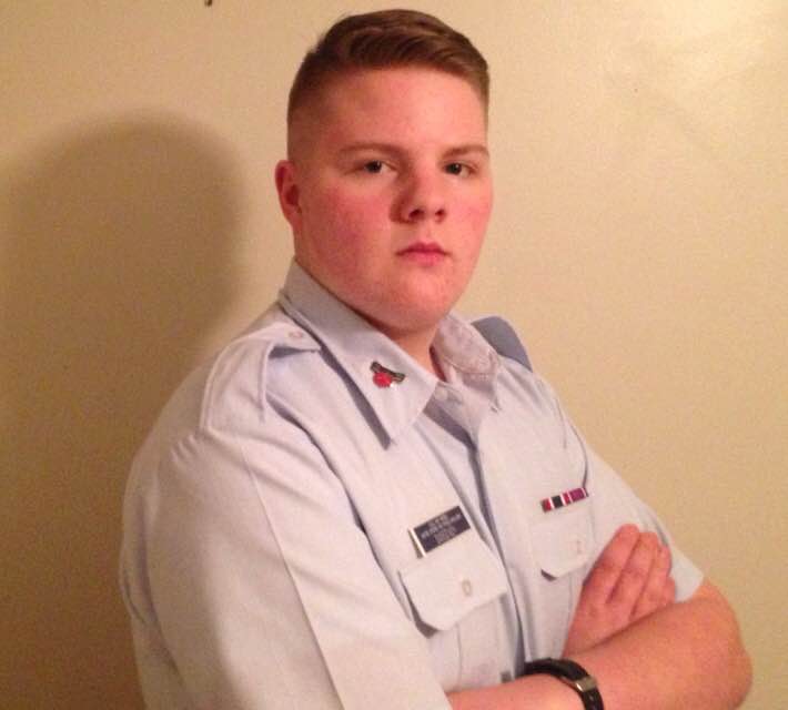 Sophomore Josh Sweeney takes part in the Civil Air Patrol