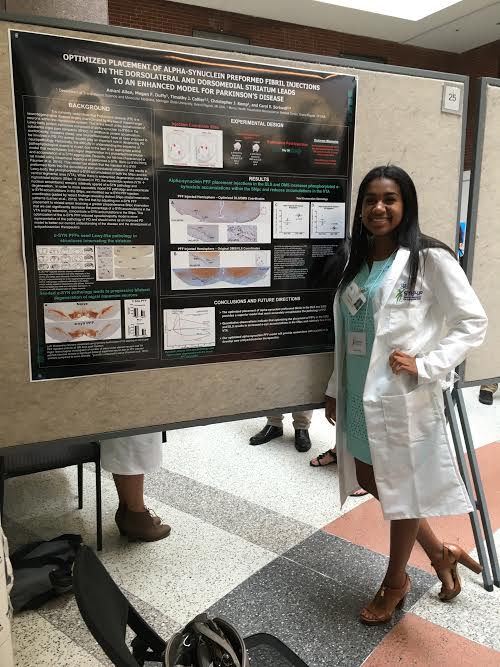 Graduate Amani Allen contributes to Parkinsons disease research
