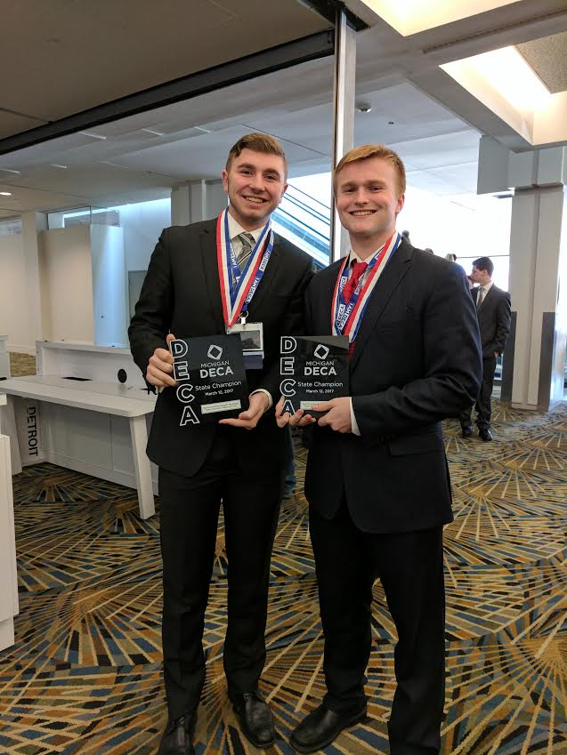 Elijah Gurley and Jace Thornton move on to national competition for DECA