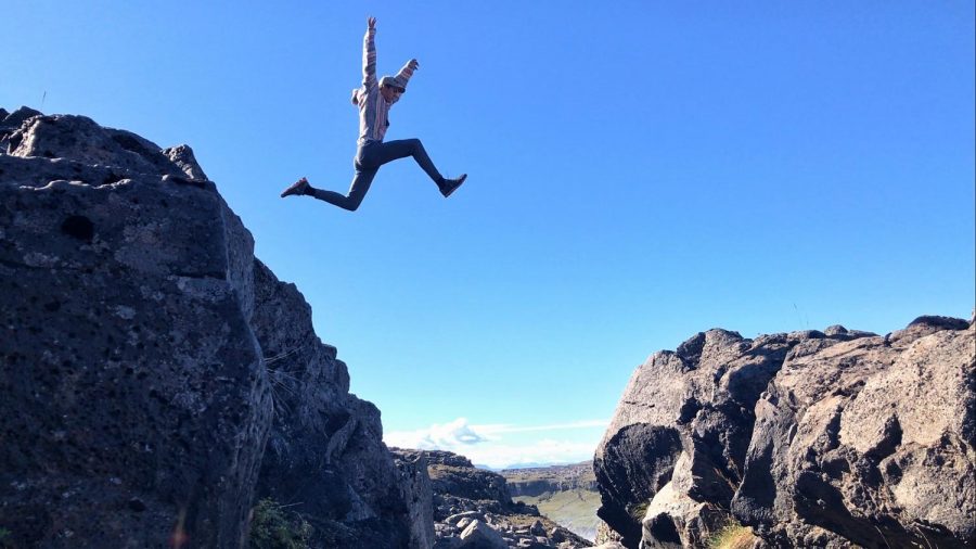 Ryan Talbot shows off his parkour skills in the western United States