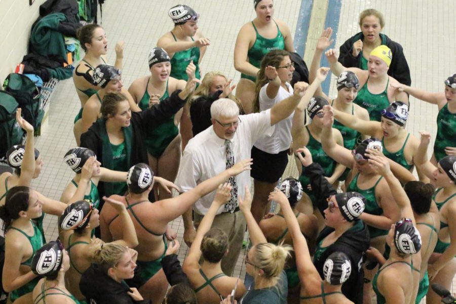 Girls swim and dive team secures a key win over GR Christian