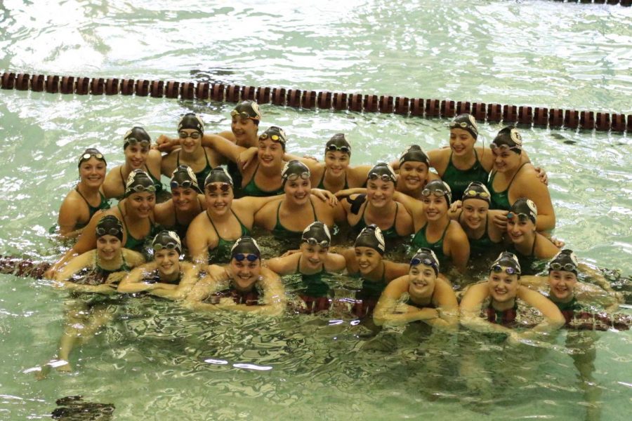 Girls swim and dive team has 11 members qualify for and compete in MISCA meet