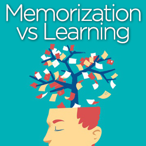 Learning does not equal memorizing