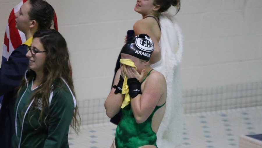 State Champion Colleen Kramer leads FHC dive team to #1 at State Meet