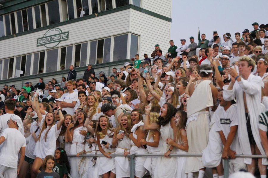 FHC student section, band, cheerleaders & dance team - August 30, 2018