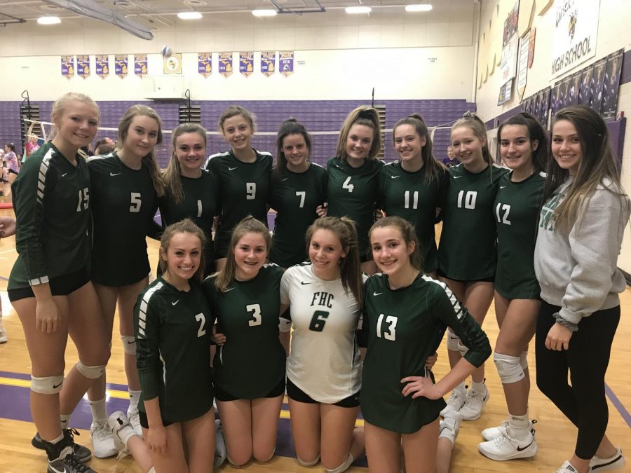 Girls+JV+volleyball+claims+conference+championship+with+a+record+of+11-1