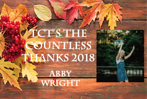 TCTs The Countless Thanks 2018: Abby Wright