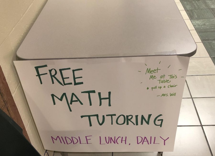 Tracy Will begins generously offering free math tutoring during second lunch