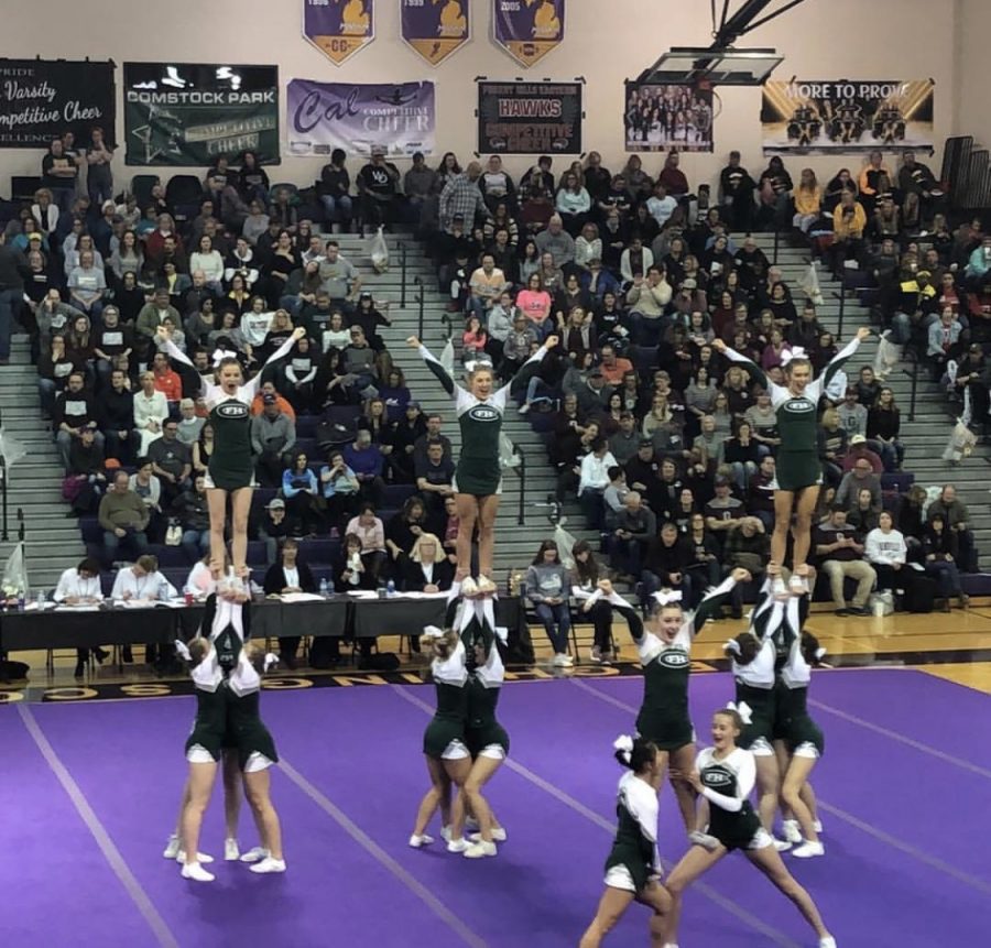Competitive cheer takes second place at this weekends competition