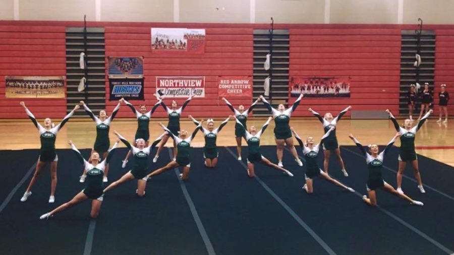 Competitive cheer takes second at conference meet