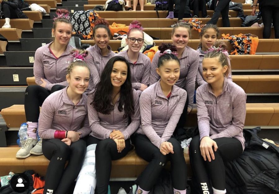Gymnastics competes in State Meet after narrowly qualifying
