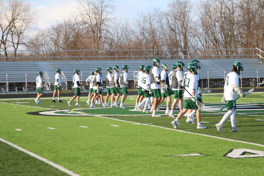 5 goals from Carson Deines propels boys varsity lacrosse past Orchard Lake St. Marys