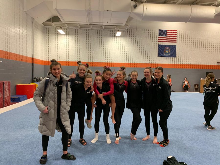 Varsity gymnastics performs well at first non-conference meet