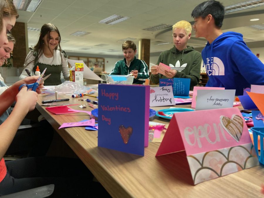 Valentines Day activities within the library have long-term effects on the outside world