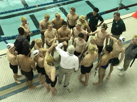 Boys swim and dive beats Grand Rapids Catholic Central 96-79