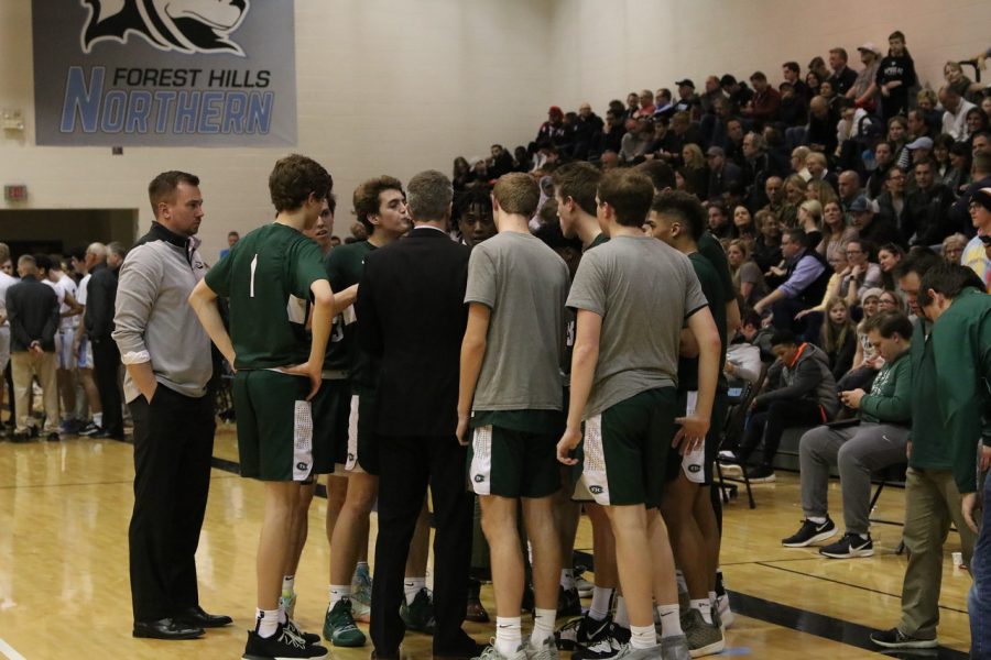 Boys+varsity+basketball+experiences+first+conference+defeat+in+54-50+loss+to+Forest+Hills+Northern