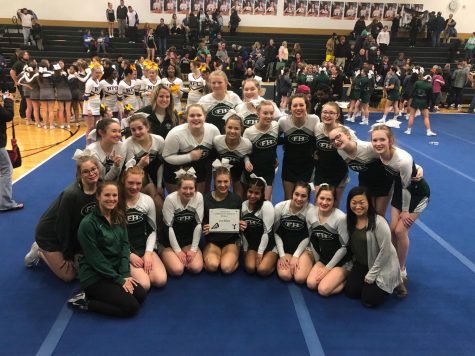 Competitive Cheer Places First at Comstock Park Invite