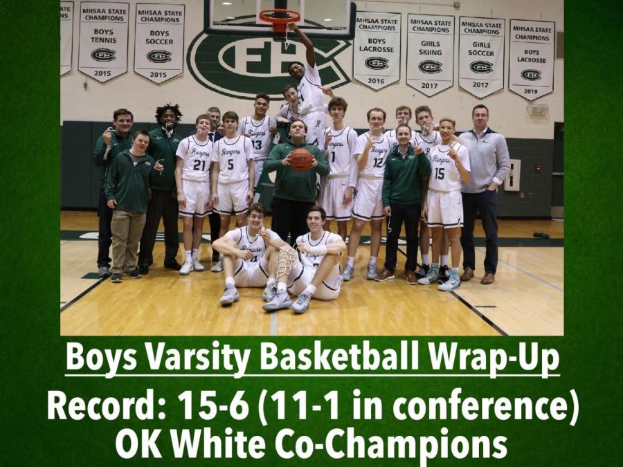 Boys varsity basketballs 15-6 season highlighted by share of OK White conference championship