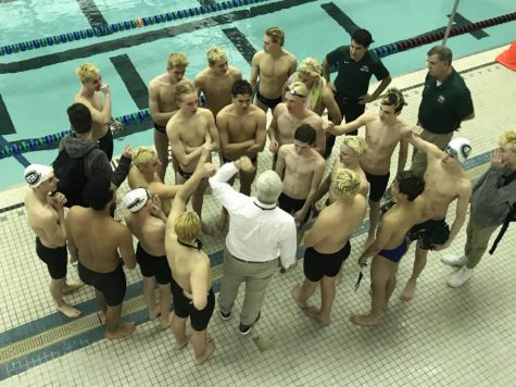 Boys swim and dive finishes fourth in the conference meet