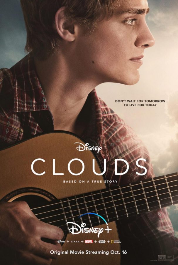 The featured online poster for Disneys movie Clouds, found on DIsney+. 