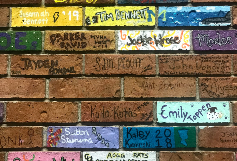 The painted bricks tell stories of generations past on the walls of FHC