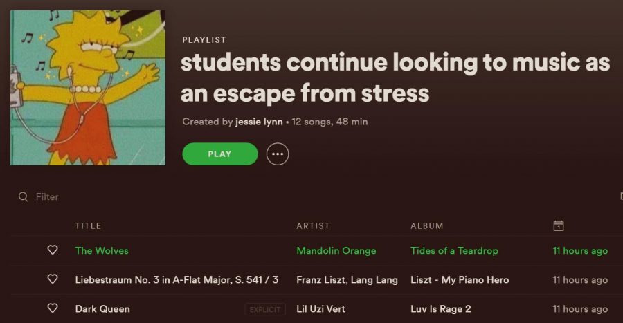 Students+continue+looking+to+music+as+an+escape+from+stress