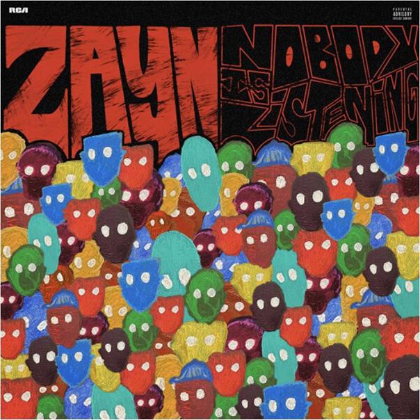 The album cover of Zayn Maliks new album Nobody is Listening 