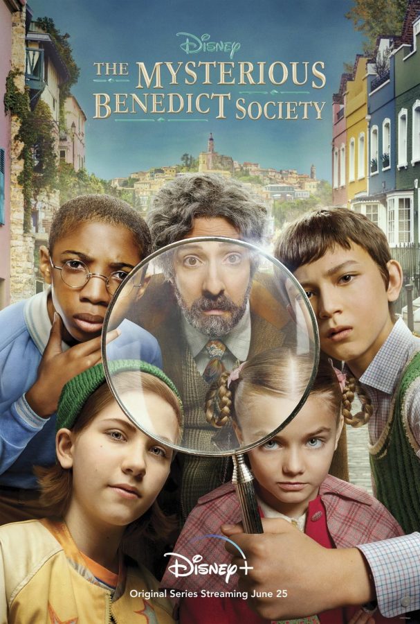 This is the poster for the new Disney + show, The Mysterious Benedict Society.