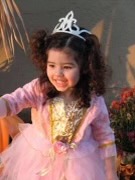 Me at two years old on Halloween in my princess dress that lit up.