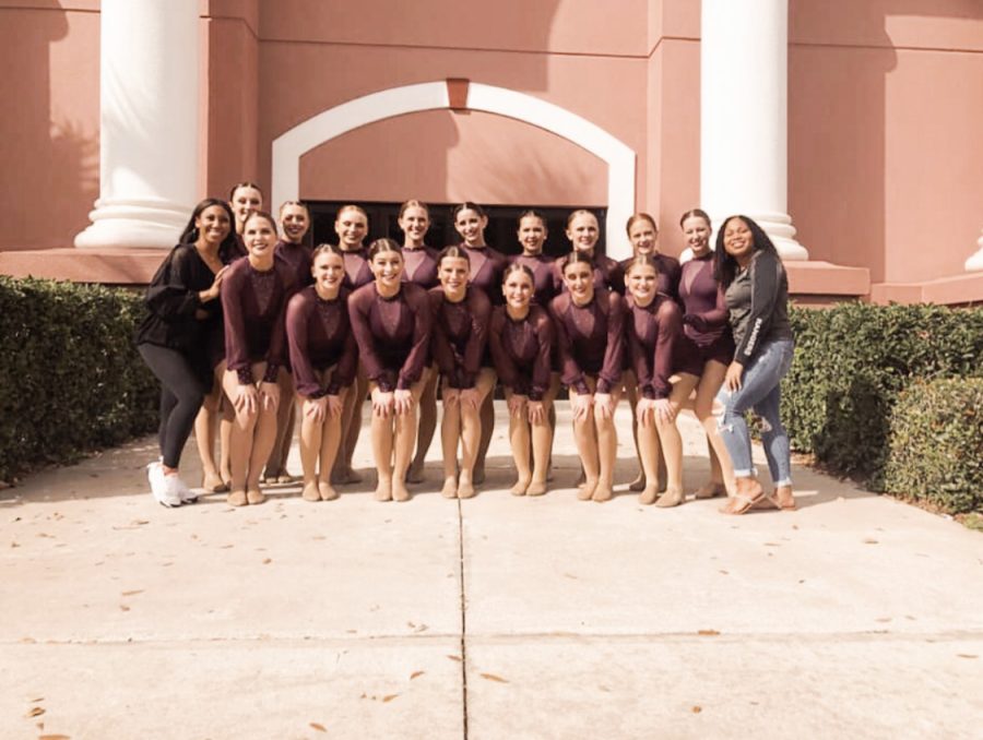 The 2019-2020 team at Nationals in Florida after executing their jazz routine