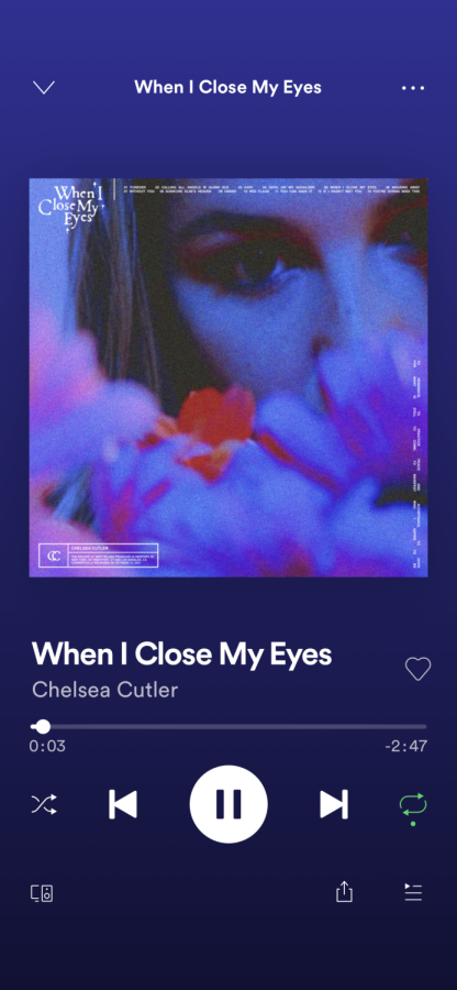 The album cover for Chelsea Cutlers album When I Close My Eyes.