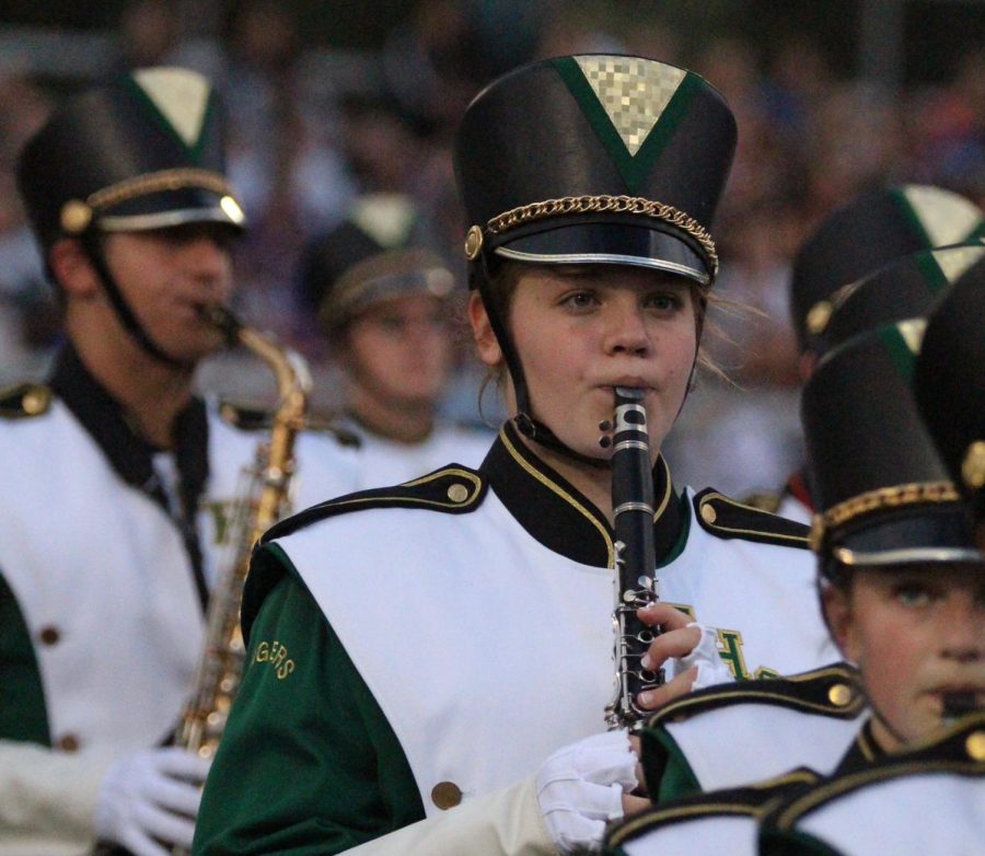 Sydney is a clarinetist that had a part in the percussion fifth quarter this season. 