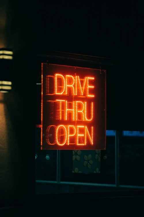 Drive-thru+open+sign.