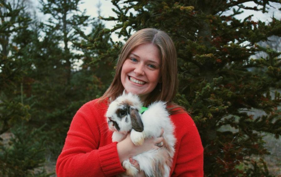 Bella Beckering enjoys spending time with her lop-eared bunny named Beckham