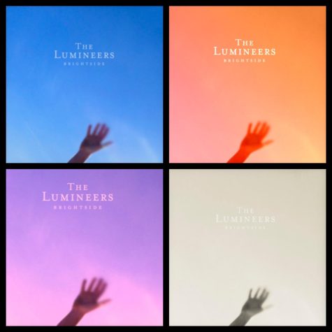 the cover photos for the three singles released by The Lumineers and the BRIGHTSIDE album 