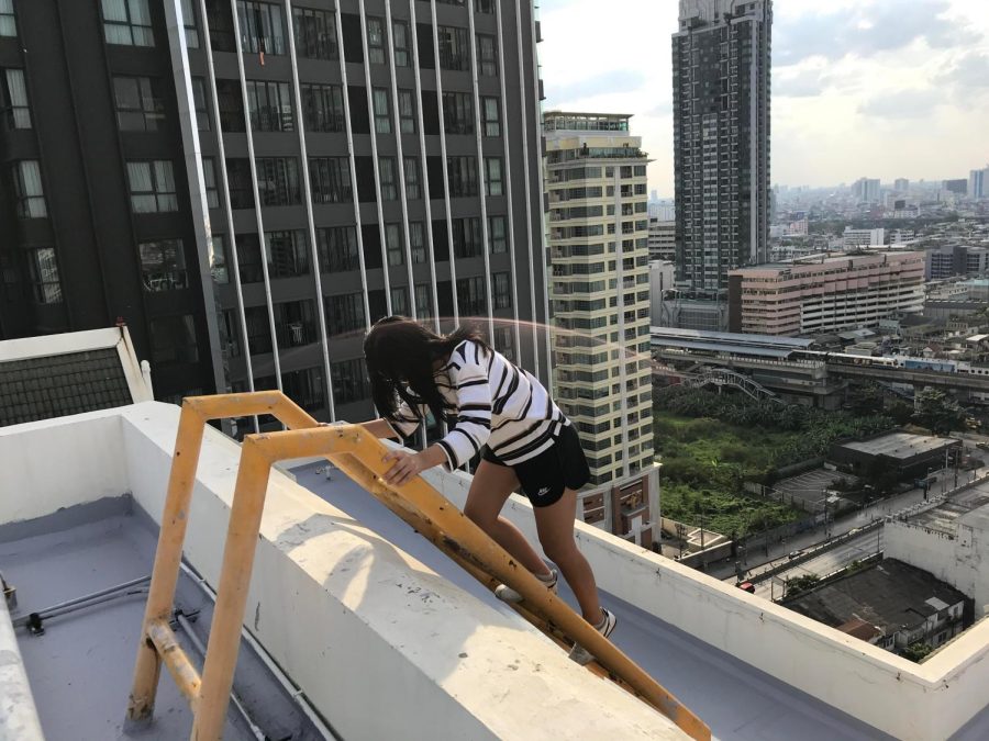Senior Tananya Prankprakma enjoying the scenery of Bangkok, Thailand