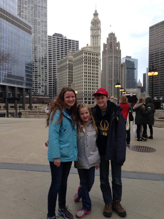 The first time I was in Chicago with my brother and sister by my side.