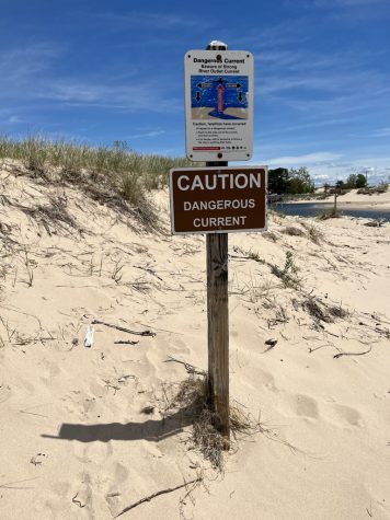 A sign at a beach in Ludington that I didnt realize would portray my emotions perfectly.