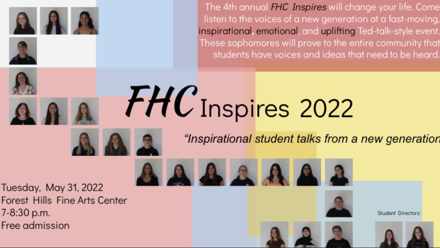 FHC Inspires: Fine Arts Center, 7 pm, May 31st.