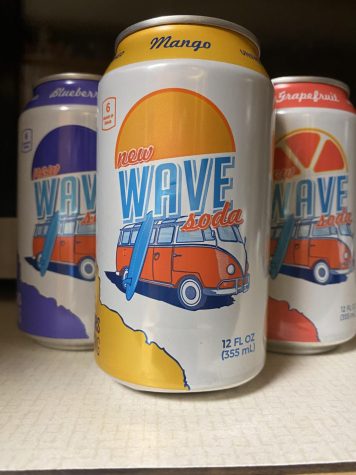 The mango, blueberry, and grapefruit flavored Wave Sodas that are free of added sugars.