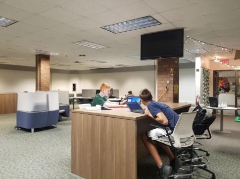 Students in the Academic Success Center work hard to improve their skills