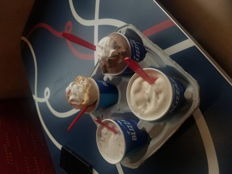 The four fall blizzards I reviewed from Dairy Queen; two of them are new, two of them are returning
