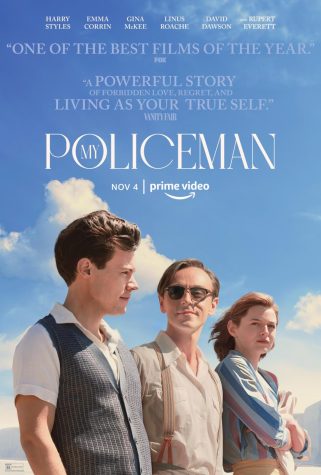 One of the movie posters for My Policeman, which hit theaters Oct. 21 and will be available on Amazon Prime Video on Nov. 4.