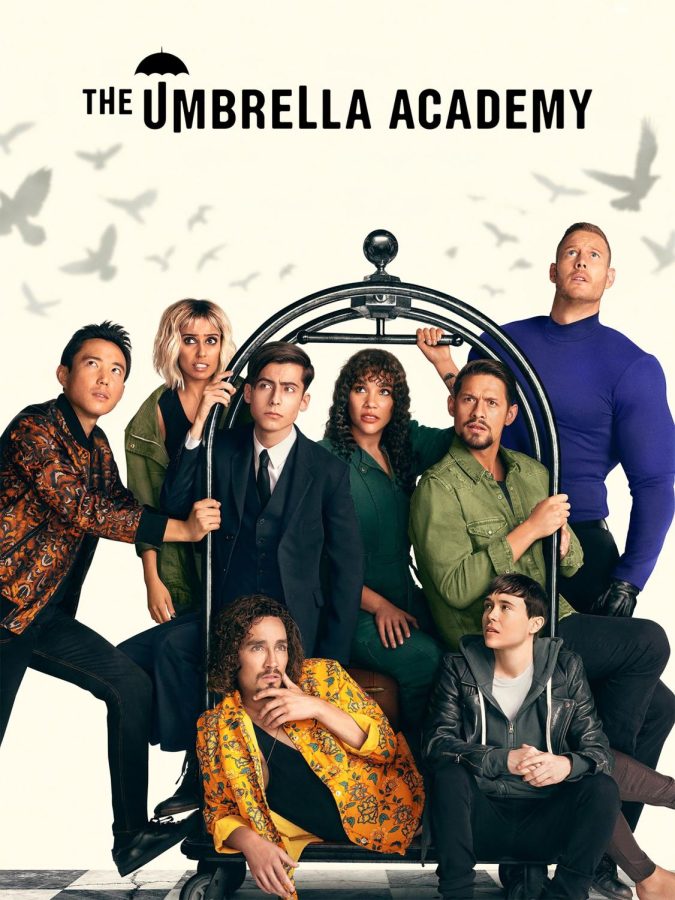 The+poster+for+the+third+season+of+The+Umbrella+Academy.