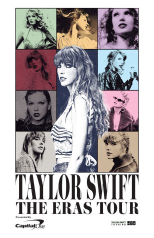 A poster for Swifts upcoming Era Tour, which was impacted by Ticketmaster.