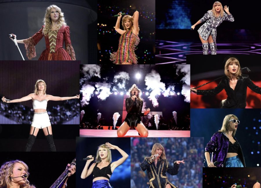 Photos of Taylor Swift from many of her tours.