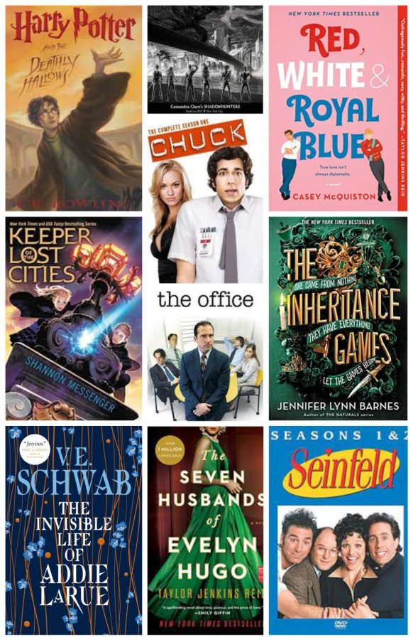 A few of the books, shows, and movies, that I have re-watched or re-read