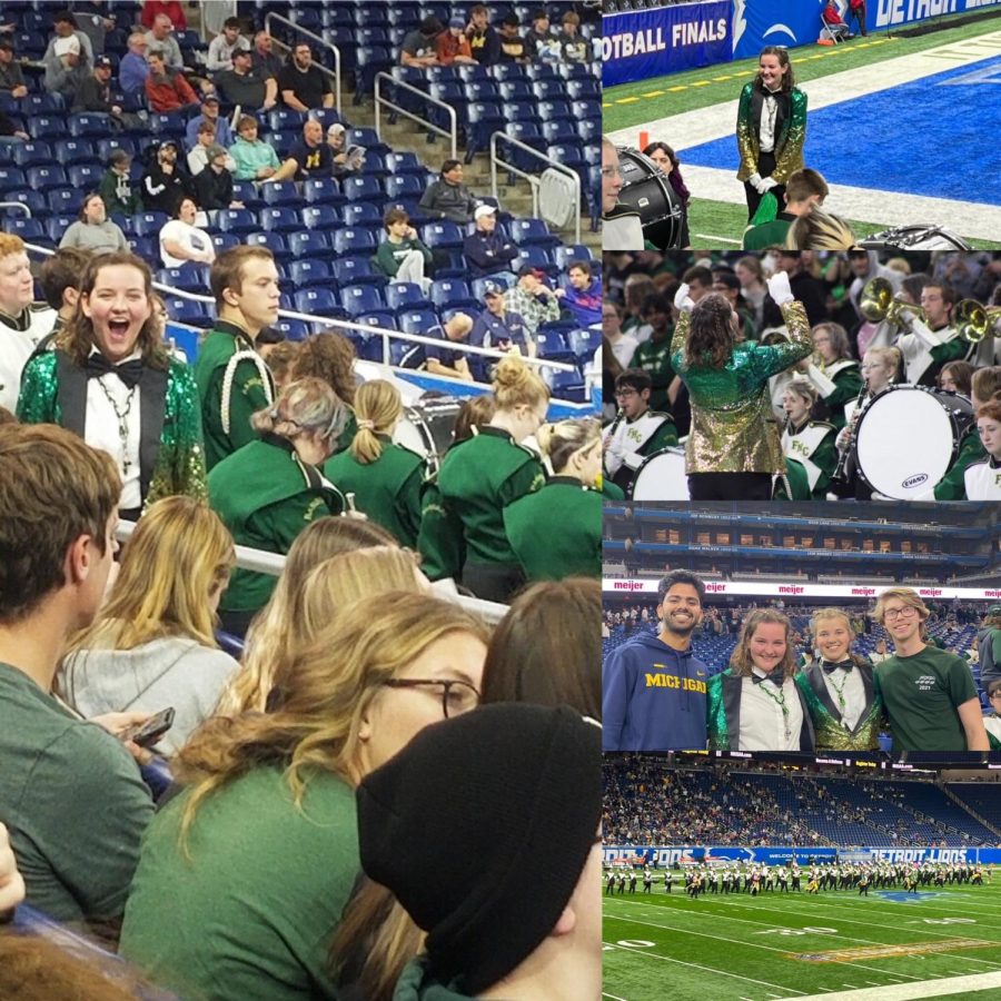 My favorite pictures from my last marching band performance at Ford Field.