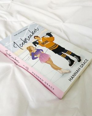 The cover of Icebreaker by Hannah Grace, an adorable hockey romance