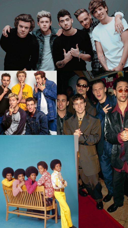 A collage of photos representing a few of the bands referred to in this article.